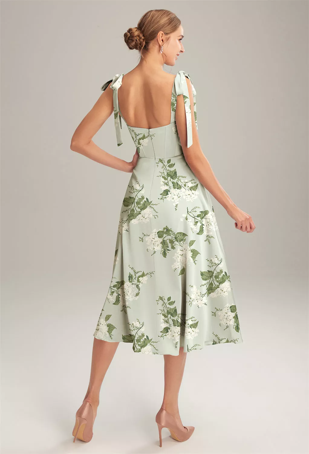 AW Mae Sage Garden Party  Floral Bridesmaid Dresses